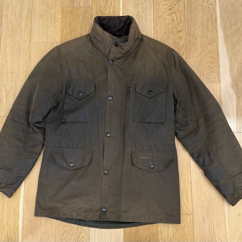 Men's Small Barbour Sapper Waxed Jacket